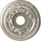 Ekena Millwork Baltimore PVC Ceiling Medallion (Canopies up to 6 1/2"), 16"OD x 3 1/2"ID x 1"P, Bright Coat Chrome CMP16BABCR - alternate 1